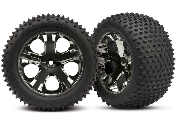 Tires & wheels assembled glued (2.8 Inch) (All-Star black chro