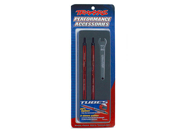 Toe links Maxx (Tubes red-anodized 7075-T6 aluminum stron