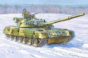 Zvezda 1/35 T-80UD RUSSIAN MAIN BATTLE TANK 3591