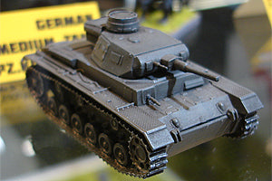 Zvezda 1/100 German Tank Panzer III 6119