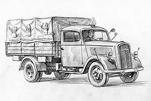 Zvezda 1/72 German 3t Truck 6126