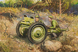 Zvezda 1/72 Soviet 76-mm Gun 6145