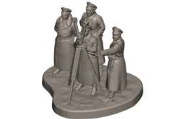 Zvezda 1/72 German Headquarters in Winter Uniform 6232