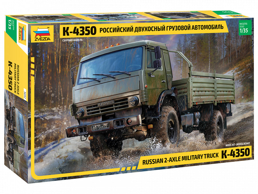 Zvezda 1/35 Russian 2-Axle Military Truck K-4350 3692