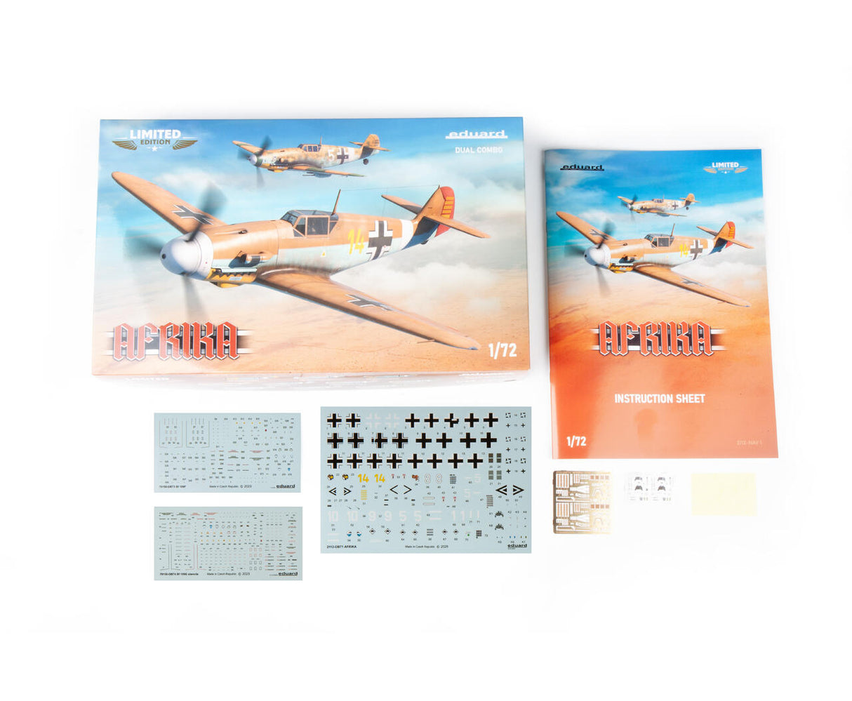 Eduard 1/72 Afrika Dual Combo Kit - Bf 109F-4/Trop. & Bf 109-2/Trop. 2112