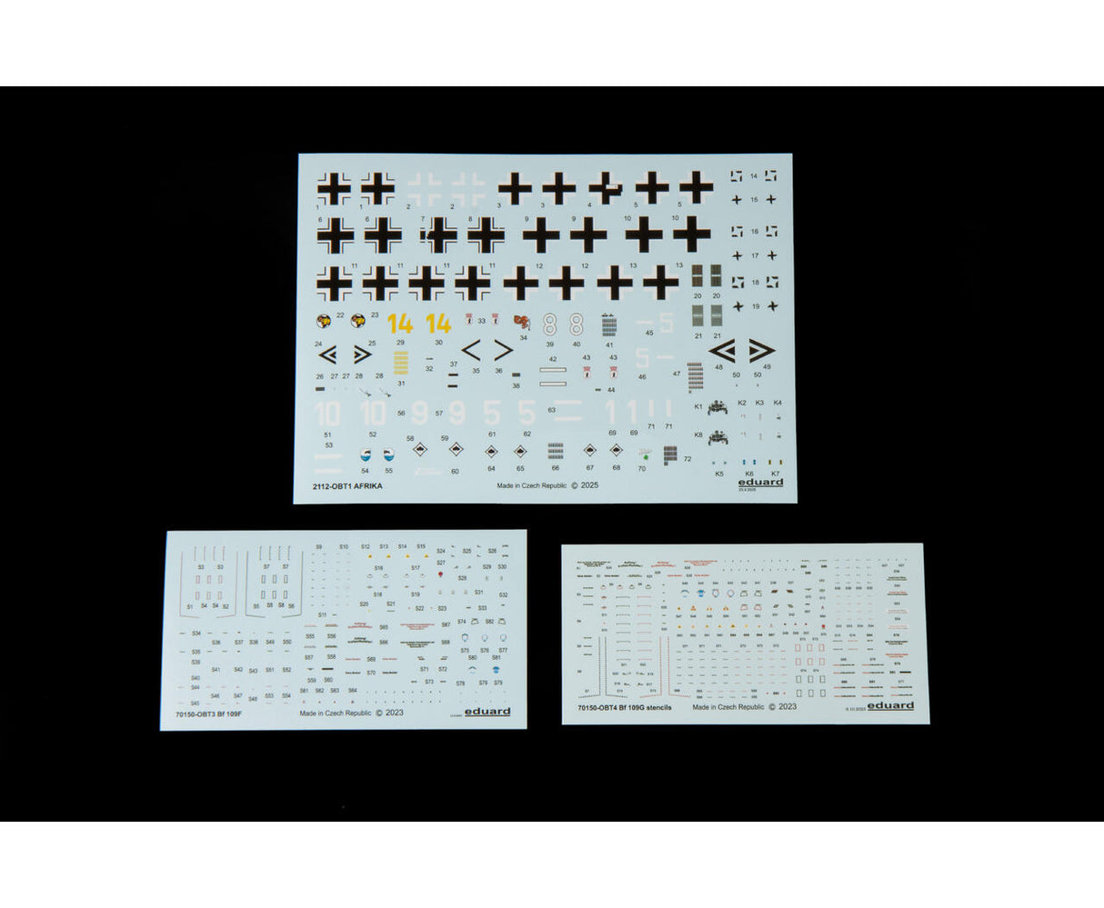 Eduard 1/72 Afrika Dual Combo Kit - Bf 109F-4/Trop. & Bf 109-2/Trop. 2112