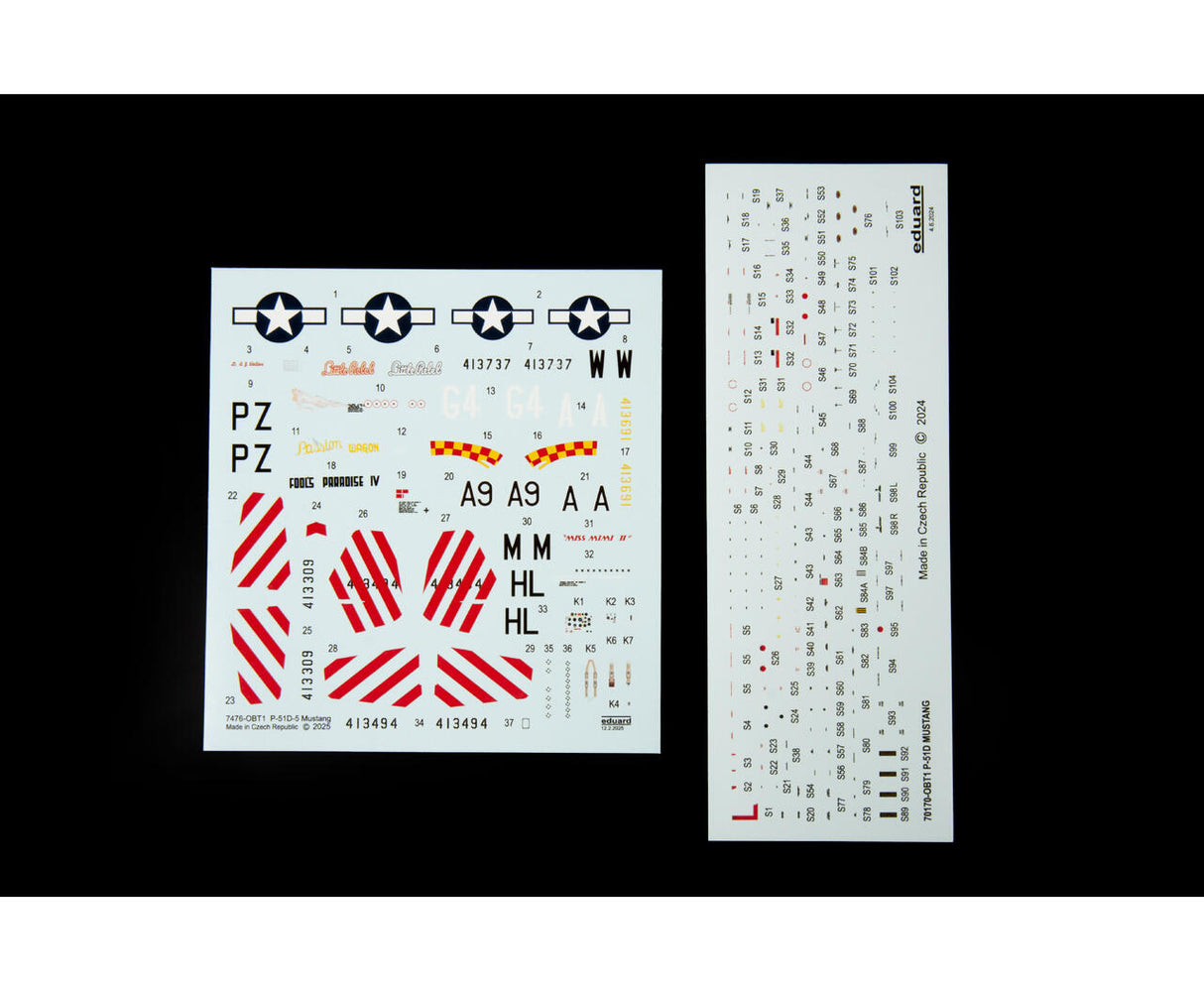 Eduard 1/72 P-51D-5 Mustang  Kit 7476
