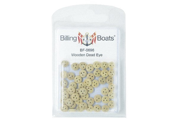 Billings Wooden Dead Eye 7mm (pk50) BF0696