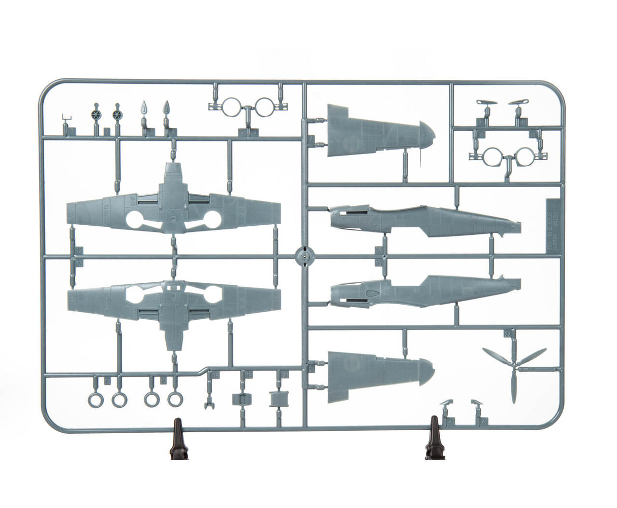 Eduard 1/72 Afrika Dual Combo Kit - Bf 109F-4/Trop. & Bf 109-2/Trop. 2112