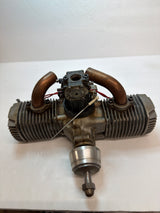 OPS 60 Twin Maxi RCA 60cc Opposed Twin 2-Stroke RC Aircraft Engine – Vintage Italian Engine