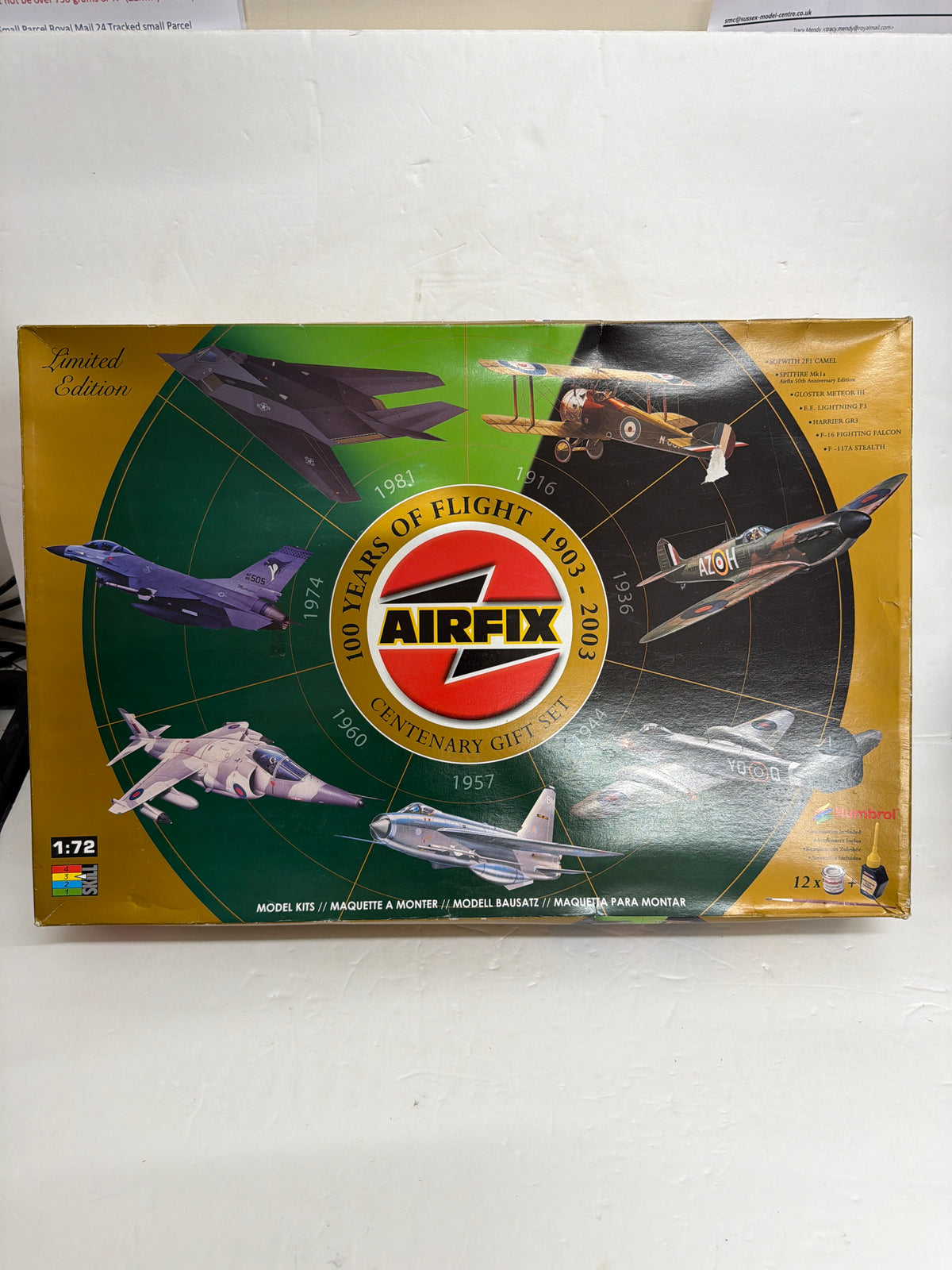 Airfix Plastic Model Kit 100 Years of Flight 1903–2003 Centenary Gift Set 1/72 no paint and glue