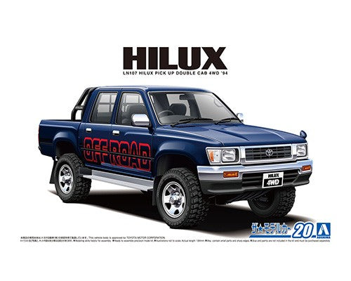 Aoshima 1/24 TOYOTA LN107 HILUX PICK UP DOUBLE CAB 4WD 94 kit 06217