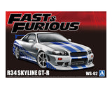 Aoshima 1/24 Fast & Furious R34 SKYLINE GT-R