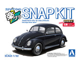 Aoshima 1/32nd SNAP KIT Volkswagen Beetle (Black) 06799