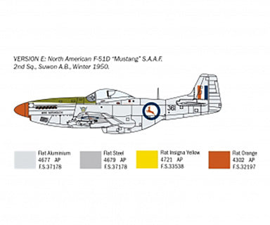 Italeri 1/72 F-51D MUSTANG Kit 086