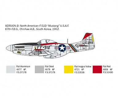 Italeri 1/72 F-51D MUSTANG Kit 086