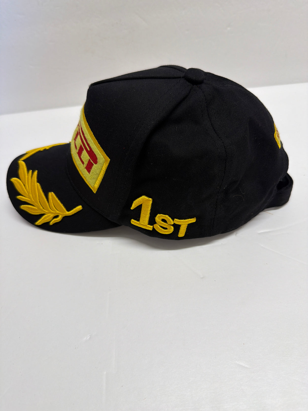 Pirelli Black Baseball Cap Yellow / Red Logo (second hand)