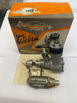 Webra Glo-Star R/C Engine 20 - Aero with Silencer Boxed - PRE OWNED