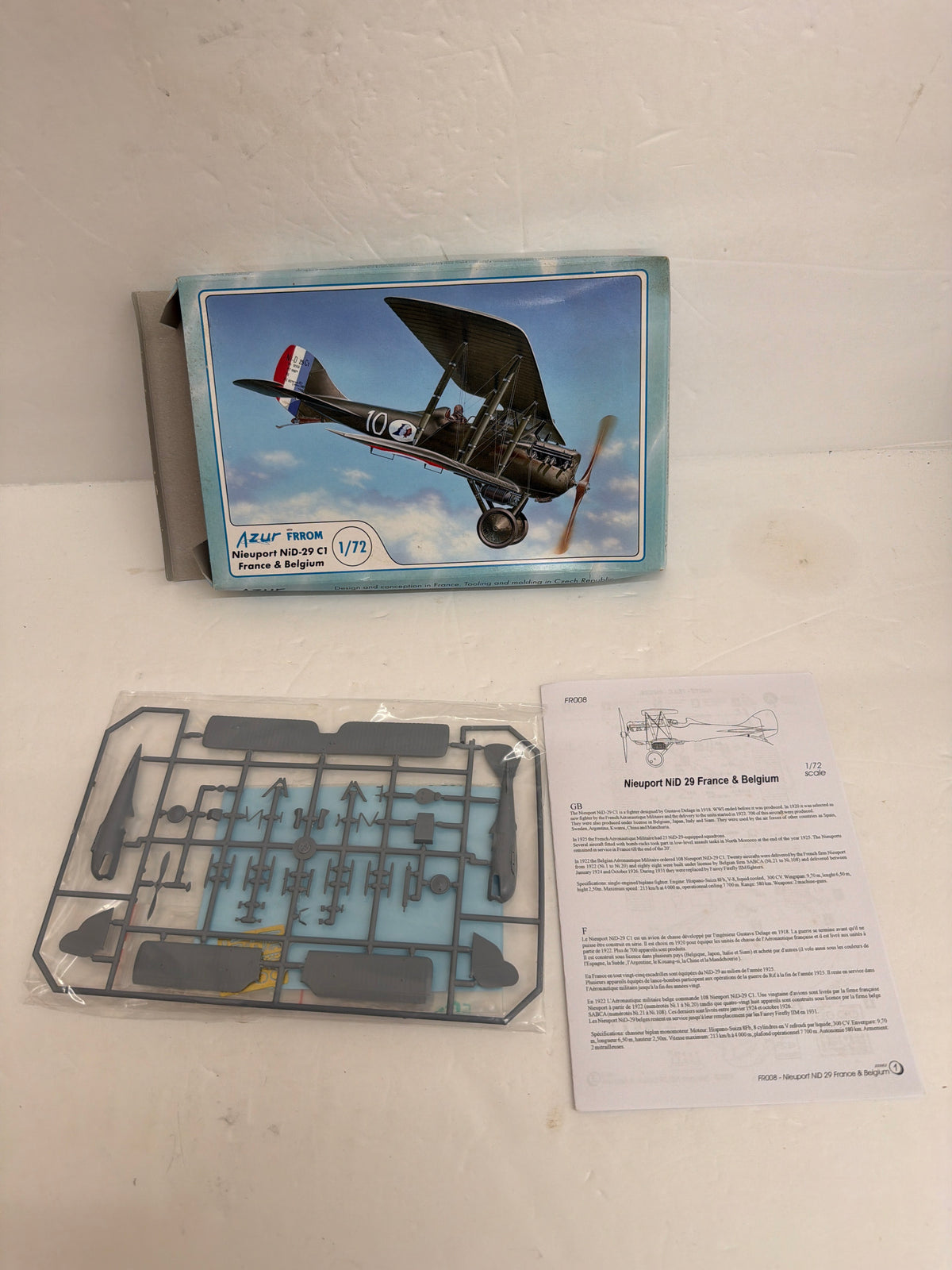 Azur-FRROM Hobby Plastic Model Kit Nieuport-Delage NiD 29 — 1:72