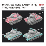 Rye Field Model 5092 1/35 Sherman M4A3 76W Hvss Early Type ” Thunderbolt VII Kit