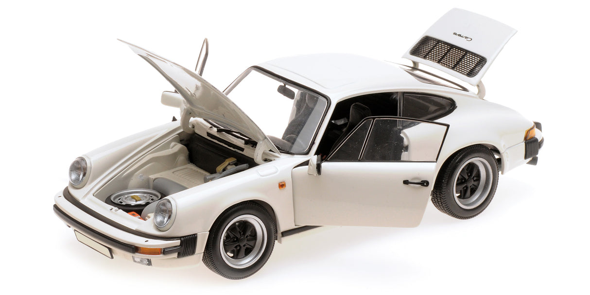 Minichamps Die Cast Collectables - 1:18 1983 Porsche 911 Carrera Coupe 3.2 - White