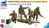 Bronco Models 1/35 WWII British Paratroops In Combat (Set B) Kit CB35131