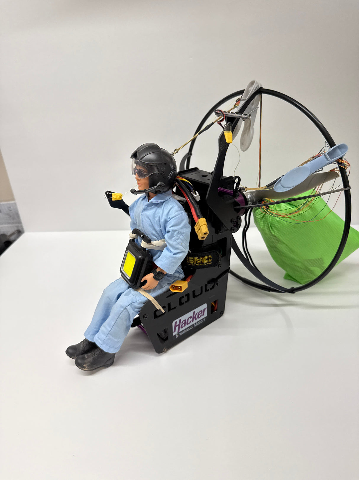 Hacker Para-RC Cloud 1.5 complete set ARF (green) - SECOND HAND