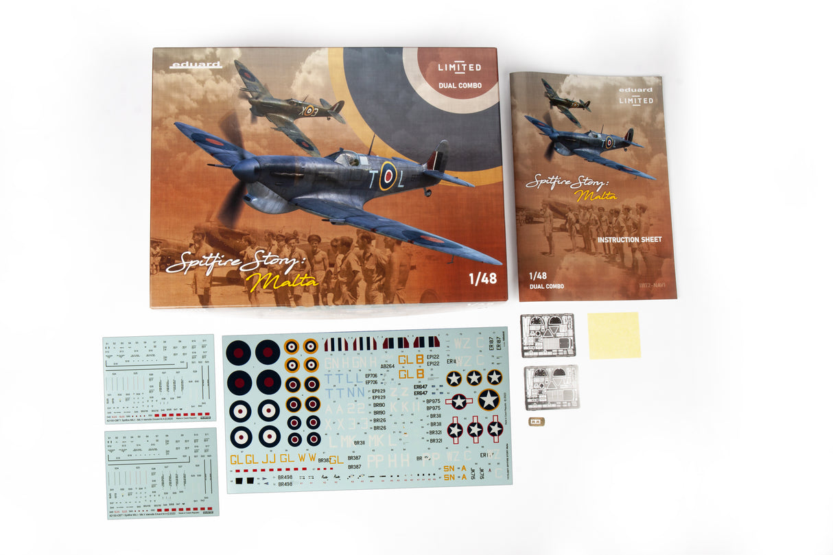 Eduard 1/48 SPITFIRE STORY: MALTA DUAL COMBO Kits 11172