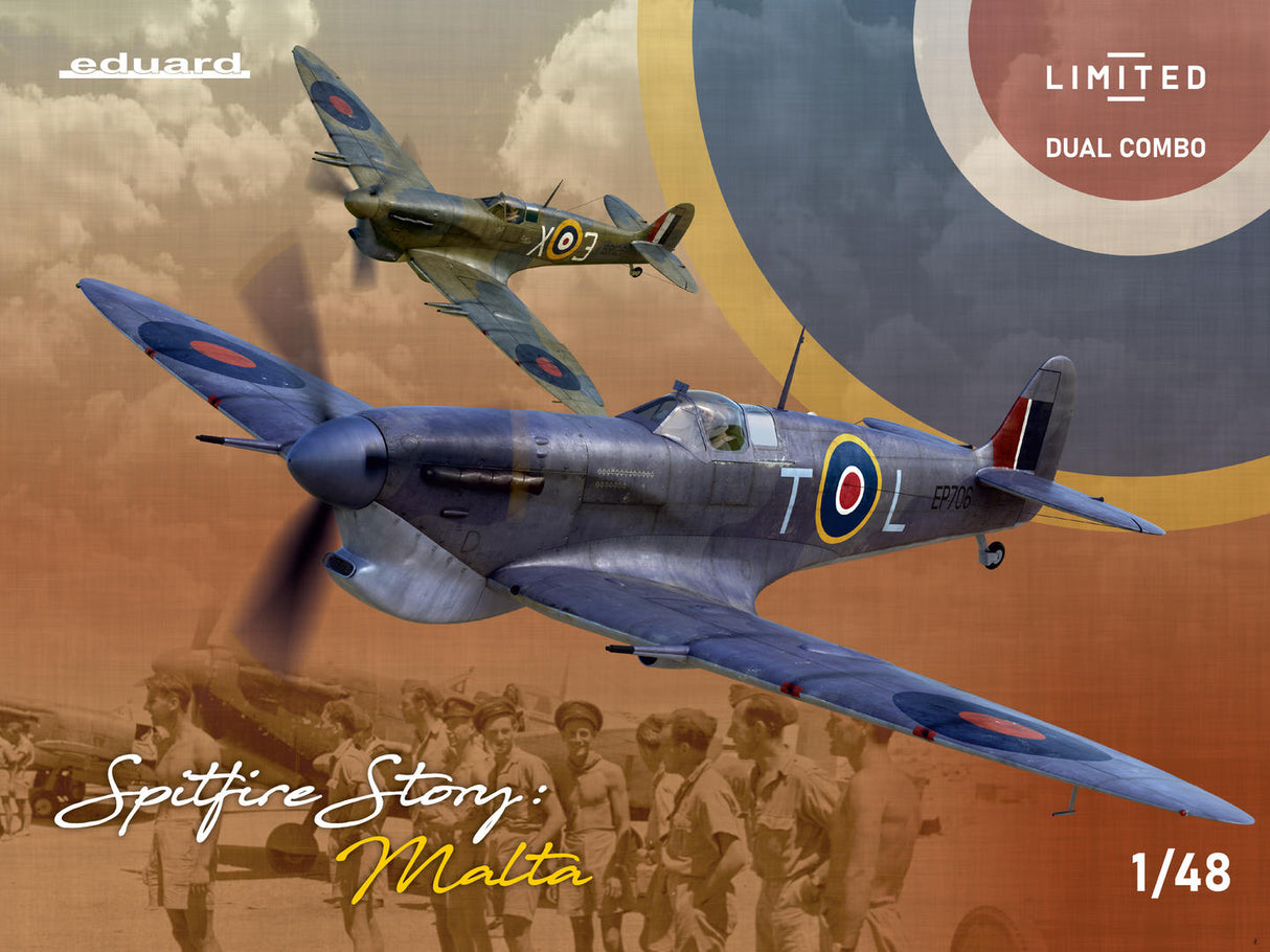 Eduard 1/48 SPITFIRE STORY: MALTA DUAL COMBO Kits 11172