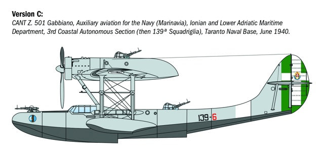 ITALERI 1/72 CANT Z.501 Gabbiano Kit 112