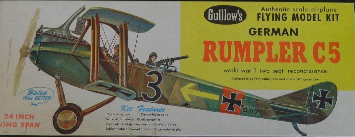 Guillows Rumpler C5 Kit GUI206 - Vintage Kit New in Box
