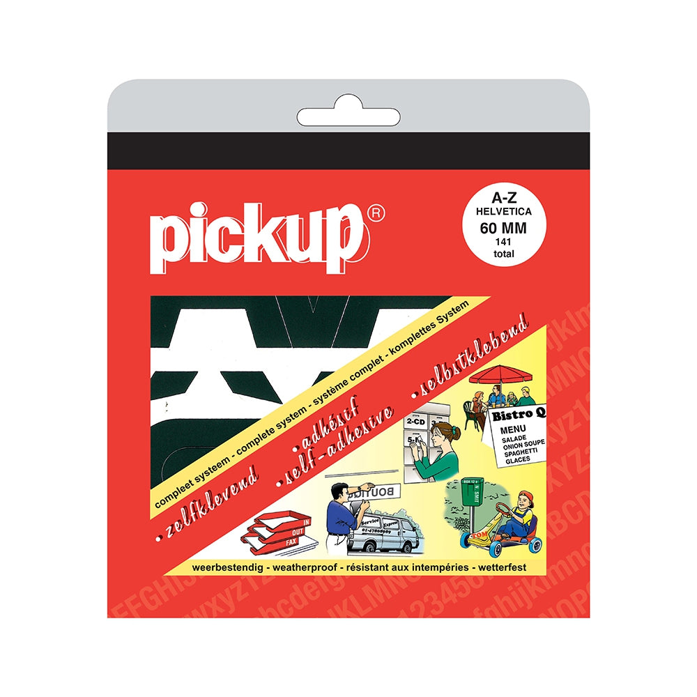 Pickup Self-Adhesive 30mm Letters-Black- A-Z