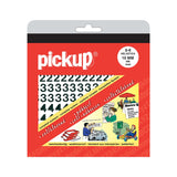 Pickup Self-Adhesive 30mm Numbers - White 0-9