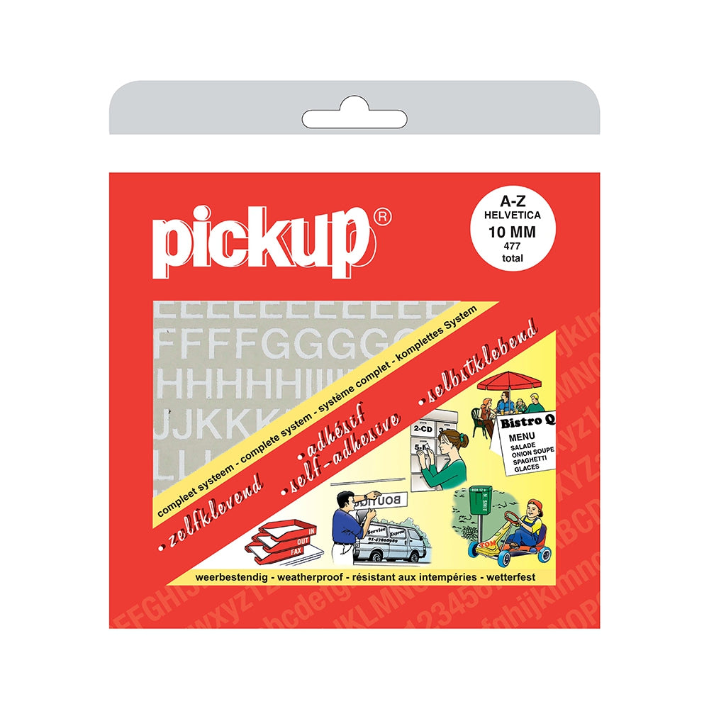 Pickup Self-Adhesive 30mm Letters-White - A-Z