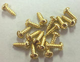 Roundheaded Brass Screws 2 x3/8" (Pack of 20)