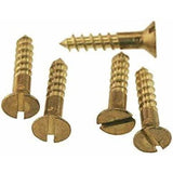 Countersunk Brass Screws 1 x 1/4" (Pack of 20)