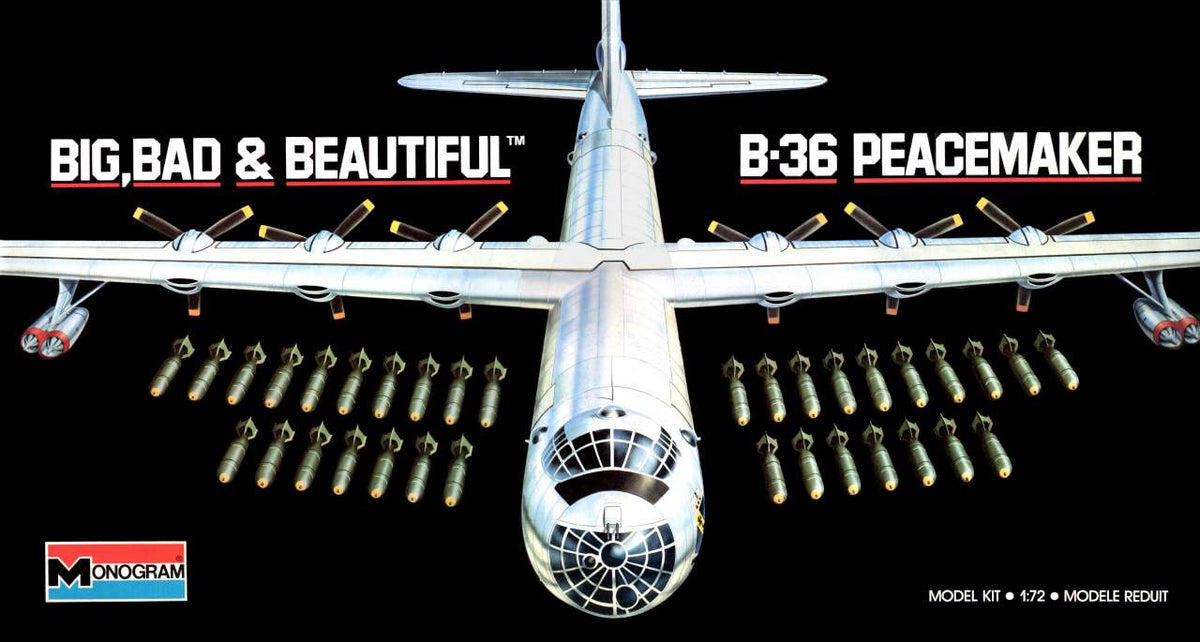 Monogram 1/72 B-36 Peacemaker (Big/Bad & Beautiful) Kit 5707