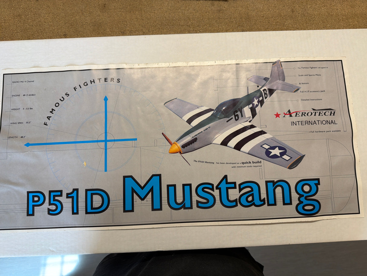 Aerotech P51D Mustang Kit 55.5 Inch span