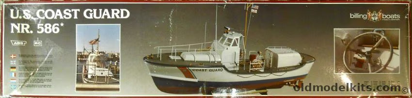 Billing Boats 1:20 U.S. Coast Guards - Plastic hull BB586 - SECOND HAND- PARTLY STARTED