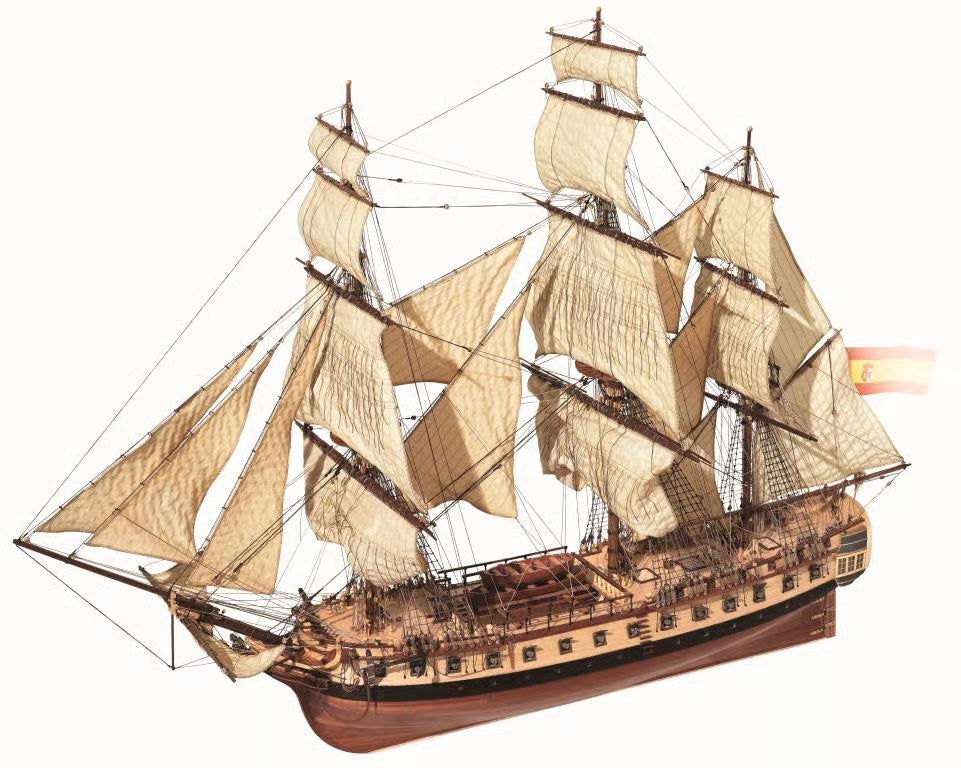 OcCre 1/85 Diana Wooden Boat Kit OC14001