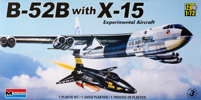 Monogram 1/72 B-52B with X-15 Experimental Aircraft Kit 85-5716