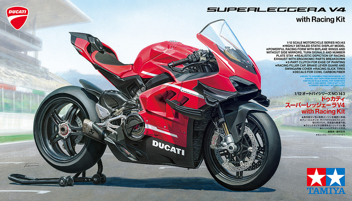 Tamiya 1/12 Ducati Superleggera V4 with Racing Kit 14143