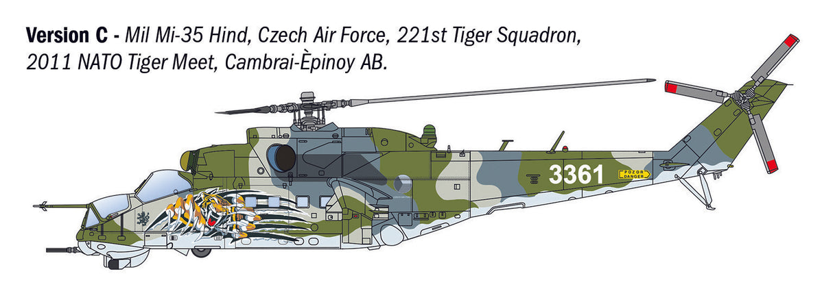 Italerai 1/72 Mil Mi-24P / Mil Mi-35P Helicopter Kit 1432