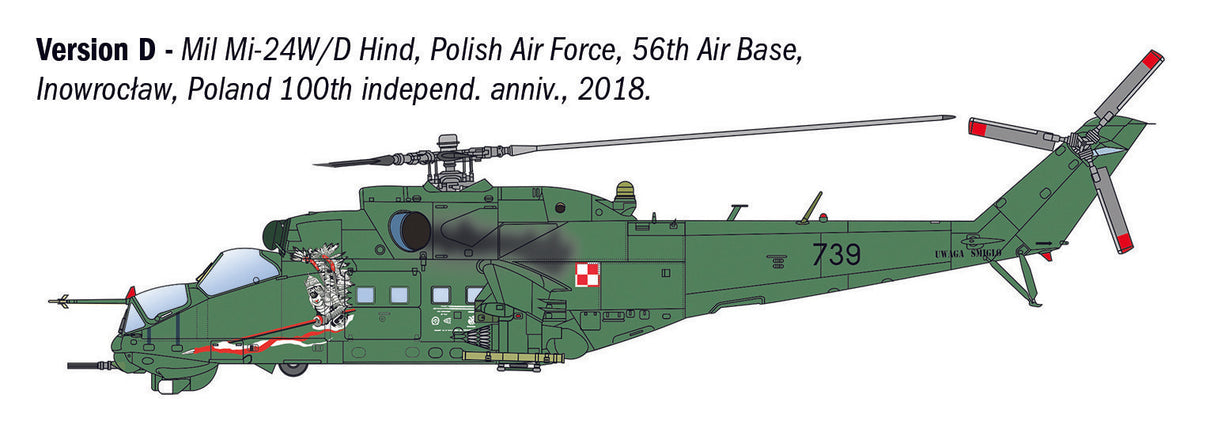 Italerai 1/72 Mil Mi-24P / Mil Mi-35P Helicopter Kit 1432