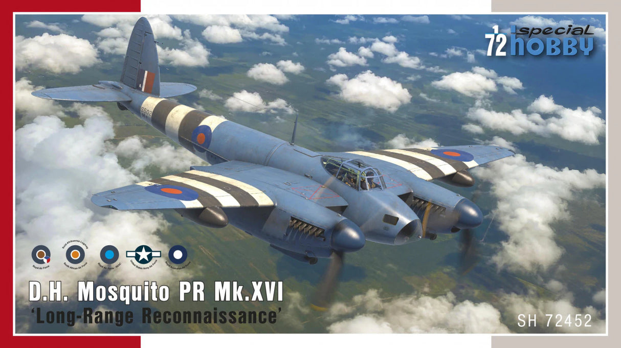 Special Hobby 1/72 D.H. Mosquito PR Mk.XVI - Long Range Reconnaissance Kit 72452