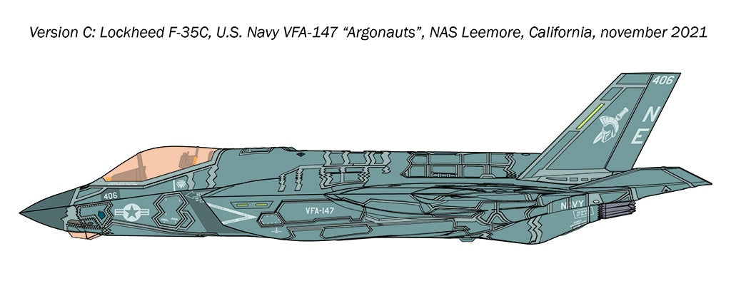 Italeri 1/72 F-35 C Lightning II Kit 1469