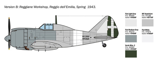 Italeri 1/72 Reggiane Re.2002 Ariete Kit 1472