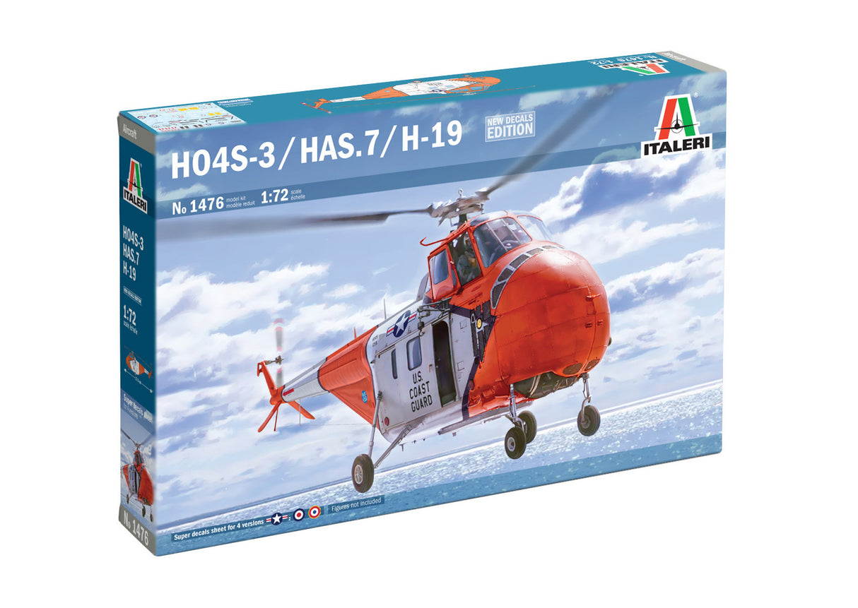 ITALERI plastic helicopter HAS22 / HO4S-3 / H-19 1:72