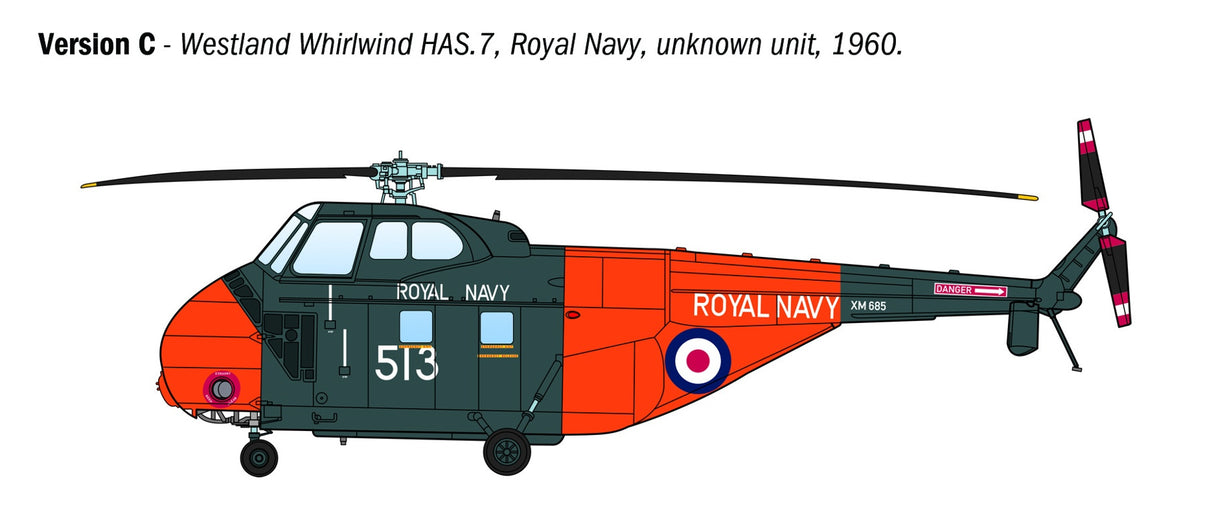 ITALERI plastic helicopter HAS22 / HO4S-3 / H-19 1:72