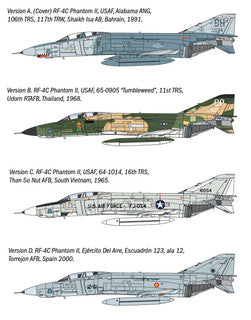 ITALERI 1/72 McDonnell Douglas RF-4C/E Phantom II kit 1477